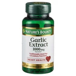 Nature's Bounty Nature’s Bounty Garlic Heart Health Support Softgels, 1000 mg