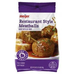 Meijer Restaurant Style Meatballs, 20 oz
