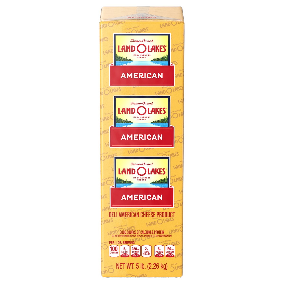 slide 1 of 7, Land O'Lakes Yellow Deli American Cheese Product, Deli Sliced, per lb