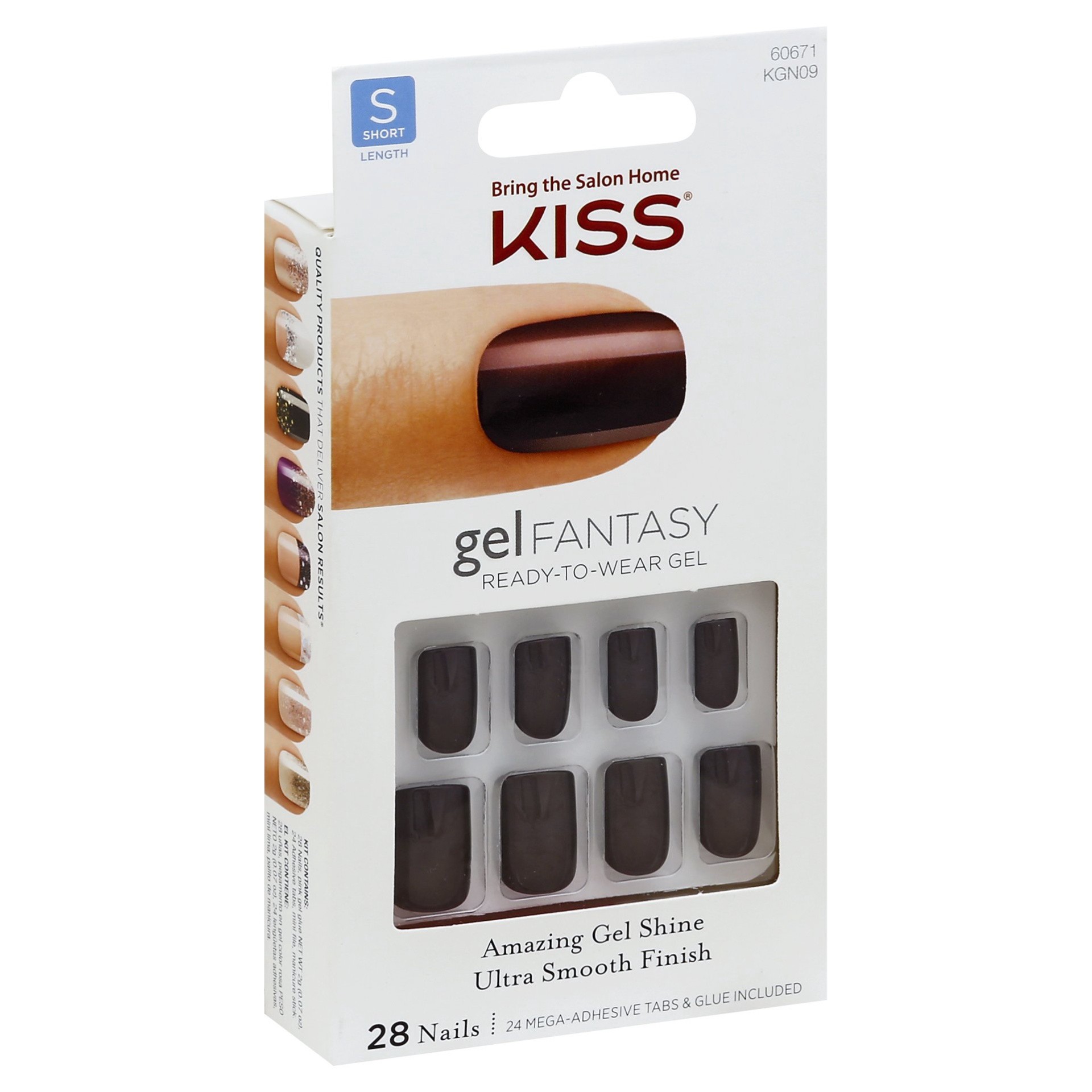 slide 1 of 3, Kiss Long Length Gel Fantasy Nails 28 ea, 28 ct