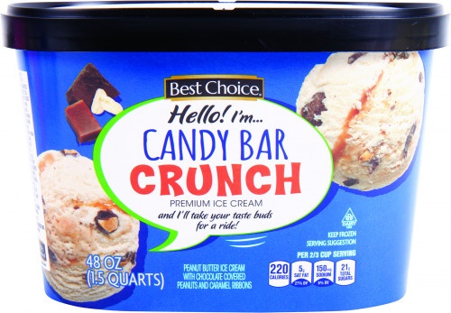 slide 1 of 1, Best Choice Ice Cream Candy Bar Crunch, 48 oz