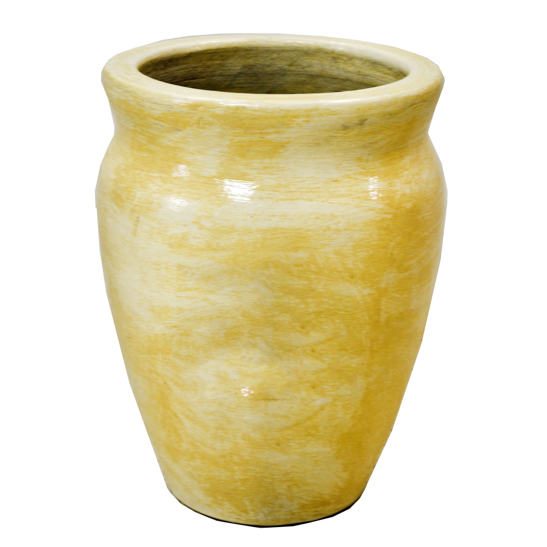 slide 1 of 1, Blue Orange Pottery Large Cream Basic Planter, 1 ct