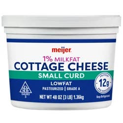 Meijer Cottage Cheese Lowfat, 48 oz