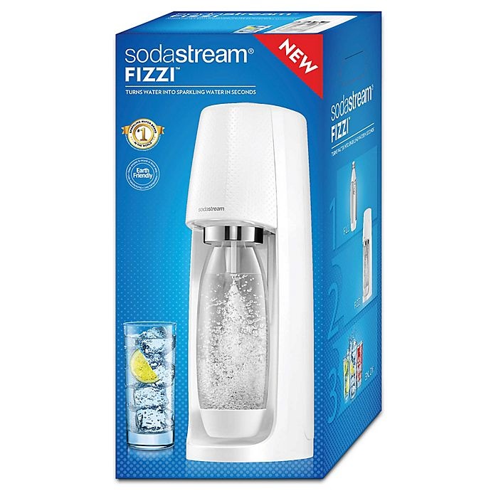 slide 4 of 8, SodaStream Fizzi Sparkling Water Maker White, 1 ct