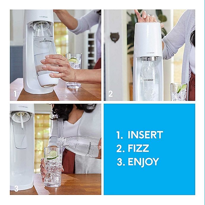 slide 7 of 8, SodaStream Fizzi Sparkling Water Maker White, 1 ct