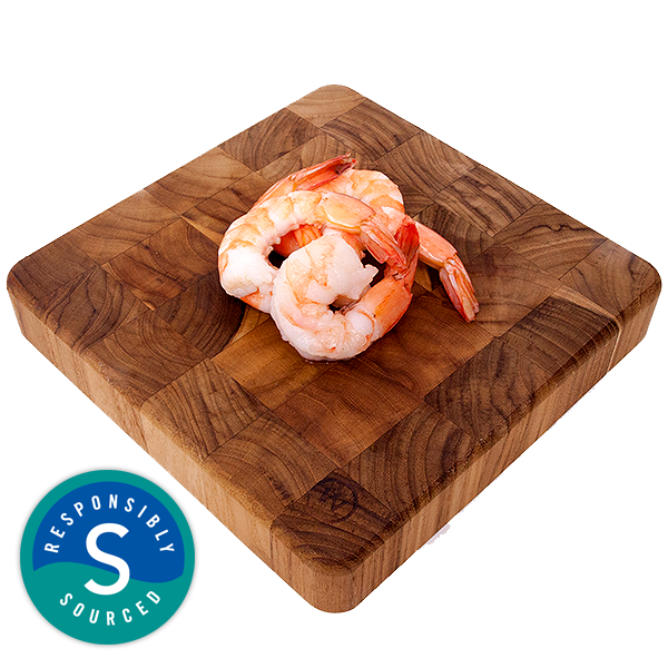 slide 1 of 1, L&B Bulk Jumbo Tail-On Cooked Shrimp 26-35 Ct, per lb