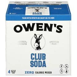 Owen's Club Soda - 4 x 8.2 fl oz Cans