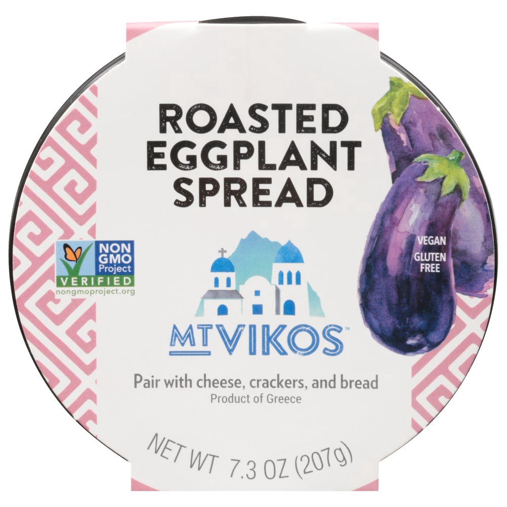 slide 3 of 3, Mt Vikos Spread,Roasted Eggplant - 7.3 oz, 7.3 oz