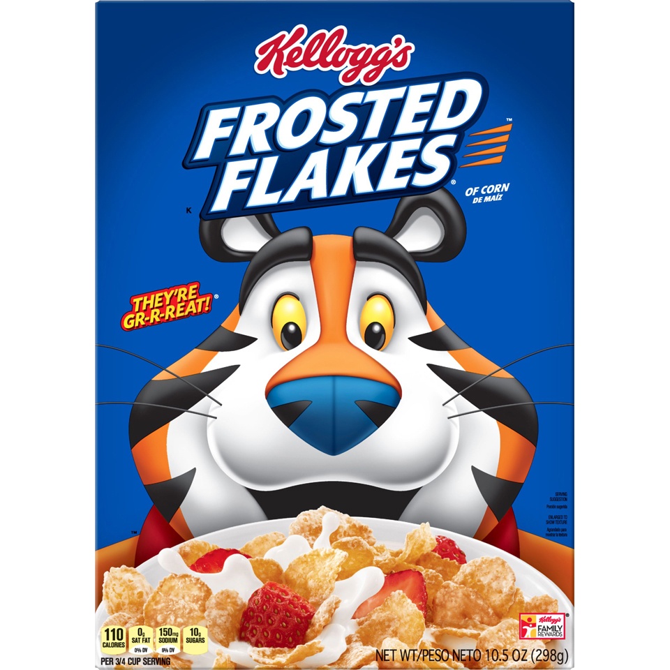 slide 2 of 3, Kellogg's Frosted Flakes Cereal, 10.5 oz