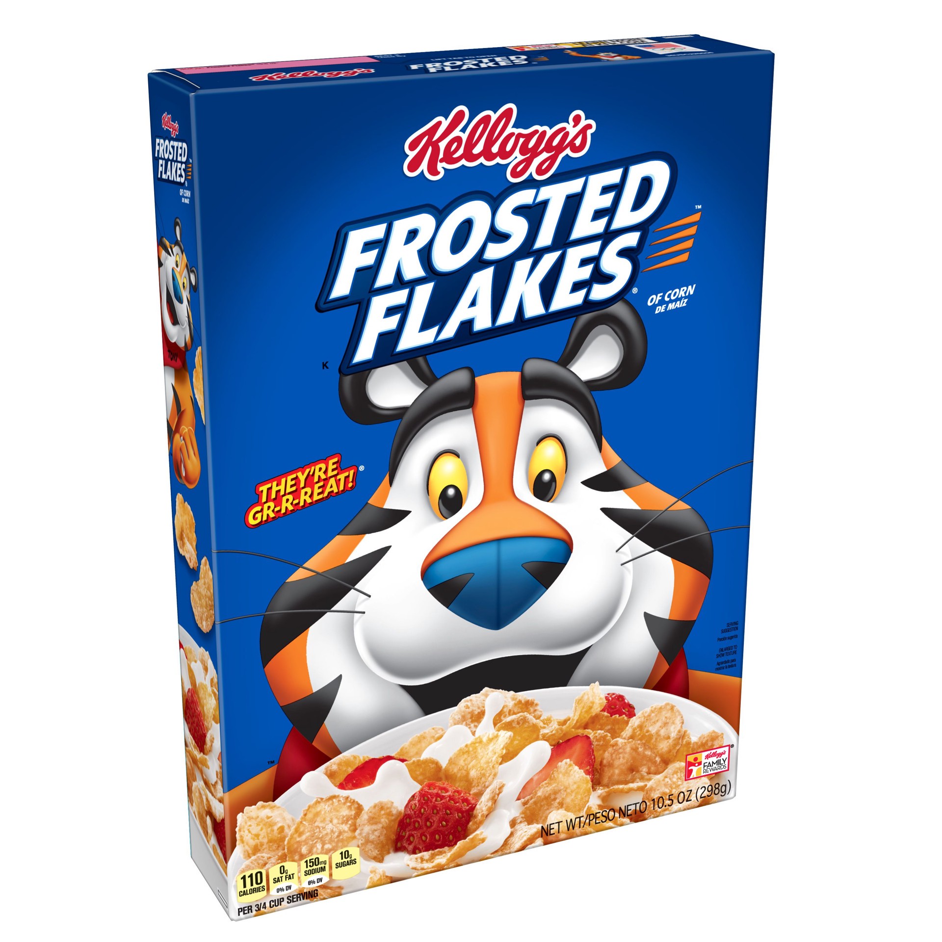 slide 1 of 3, Kellogg's Frosted Flakes Cereal, 10.5 oz