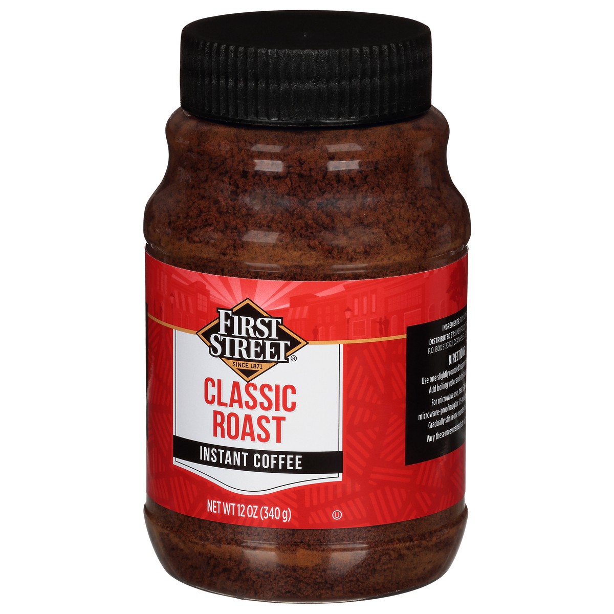 slide 7 of 9, First Street Classic Roast Instant Coffee - 12 oz, 12 oz