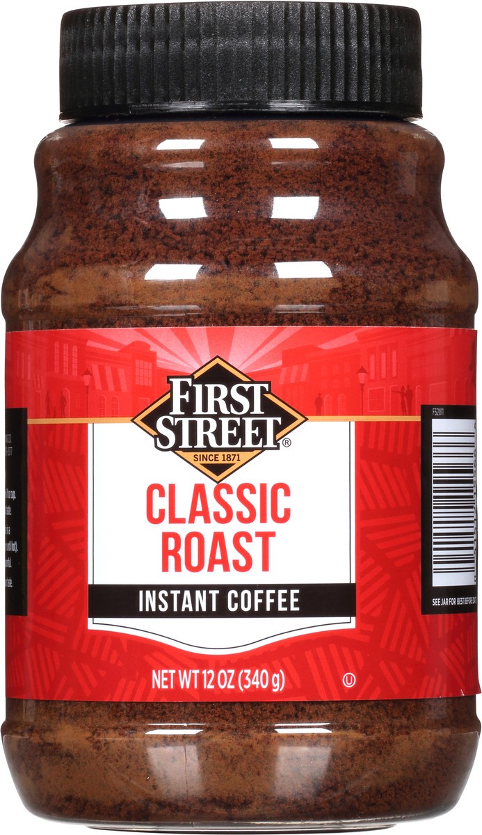 slide 4 of 9, First Street Classic Roast Instant Coffee - 12 oz, 12 oz