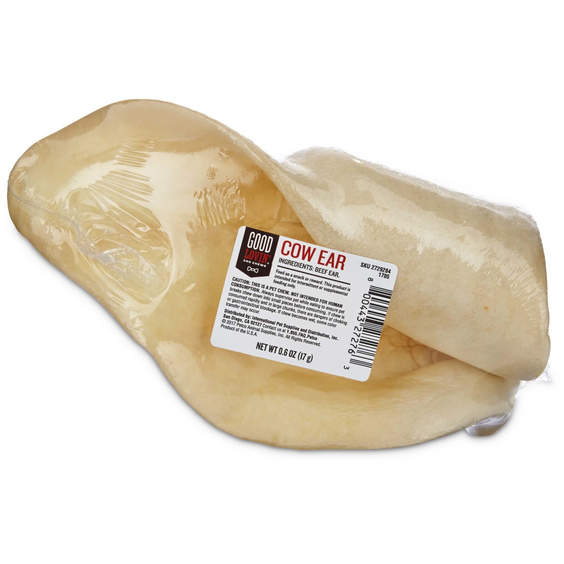 slide 1 of 1, Good Lovin' Cow Ear Dog Chew, 0.6 oz