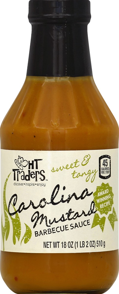 slide 2 of 2, Harris Teeter Traders Barbeque Sauce - Carolina Mustard, 18 oz