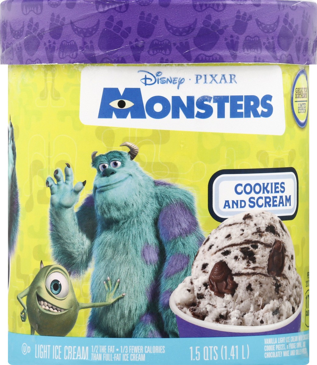 slide 8 of 9, Disney Pixar Monsters Cookies and Scream Ice Cream 1.5 qt, 1.5 qt