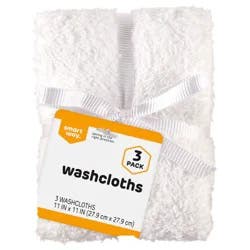 Smart Way Mini Washcloth White