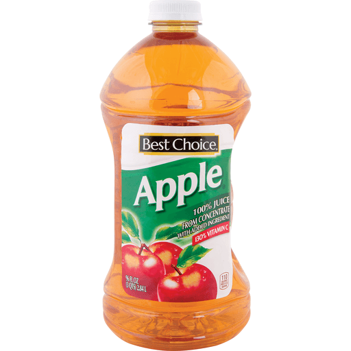 slide 1 of 1, Best Choice Apple Juice - 96 fl oz, 96 fl oz