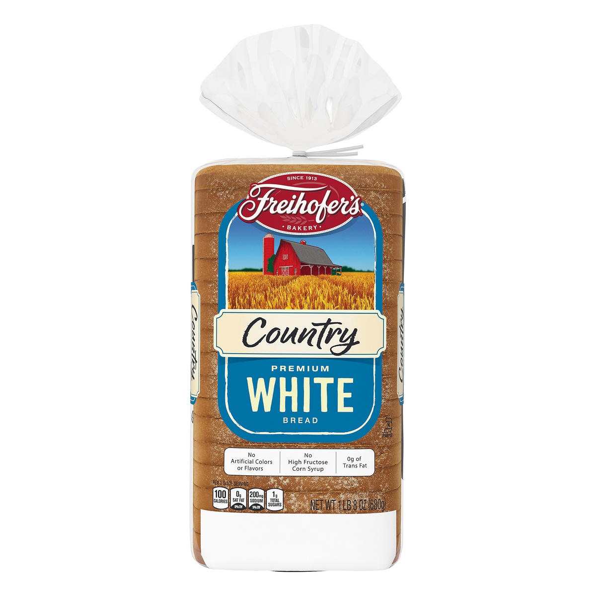 slide 1 of 8, Freihofer's Country White Bread, 24 oz