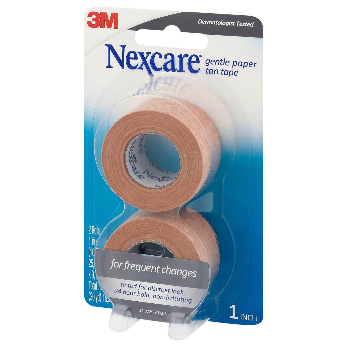 slide 4 of 11, Nexcare Gentle Paper Tan Tape 2 ea, 2 ct