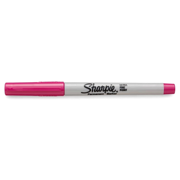 slide 1 of 1, Sharpie Color Burst Permanent Markers Ultra-Fine Point Pink, 1 ct