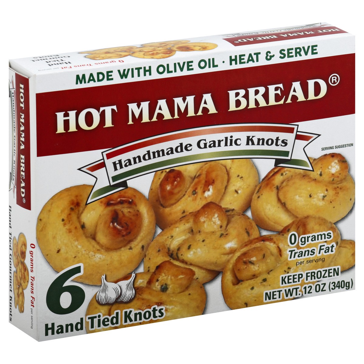 slide 9 of 9, Hot Mama Foods Knots 6 ea, 6 ct