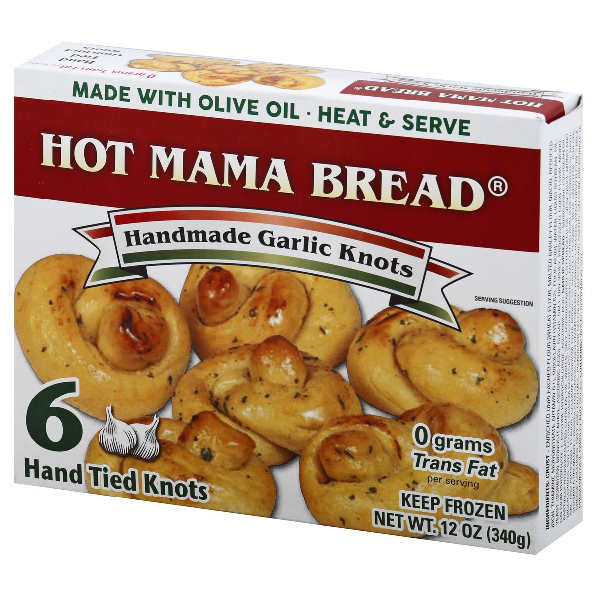 slide 2 of 9, Hot Mama Foods Knots 6 ea, 6 ct