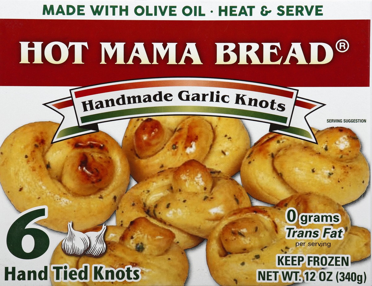 slide 1 of 9, Hot Mama Foods Knots 6 ea, 6 ct