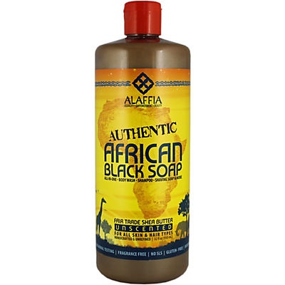 slide 1 of 1, Alaffia African Black Soap Unscented, 32 oz
