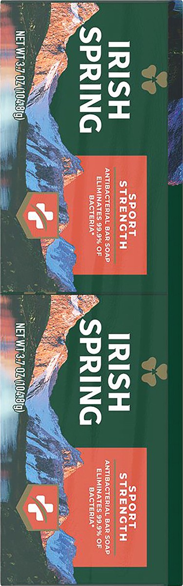 slide 6 of 7, Irish Spring Sport Strength Antibacterial Bar Soap 8 - 3.7 oz Packs, 8 ct