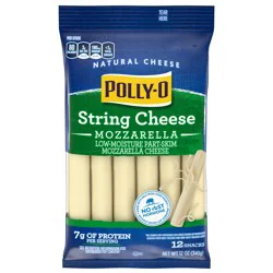 Polly-O String Cheese Mozzarella Cheese Snacks, 12 ct Sticks