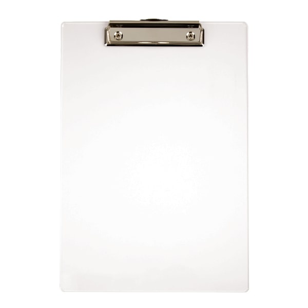 slide 1 of 1, Office Depot Brand Acrylic Clipboard, 12-11/16'' X 9'', Clear, 1 ct