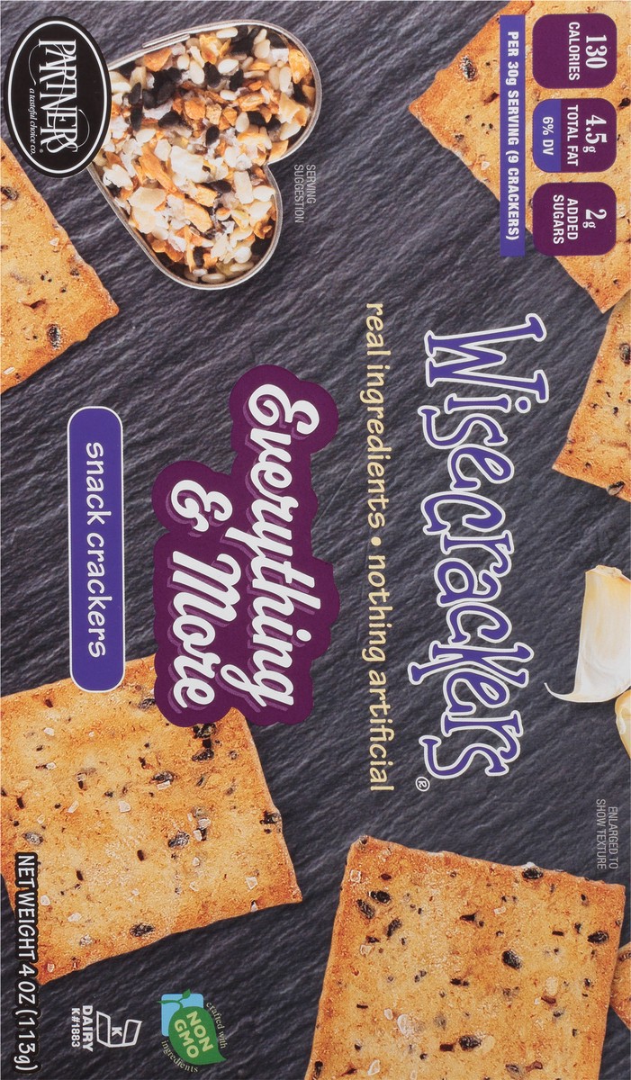 slide 3 of 9, Wisecrackers Everything & More Snack Crackers 4 oz, 4 oz