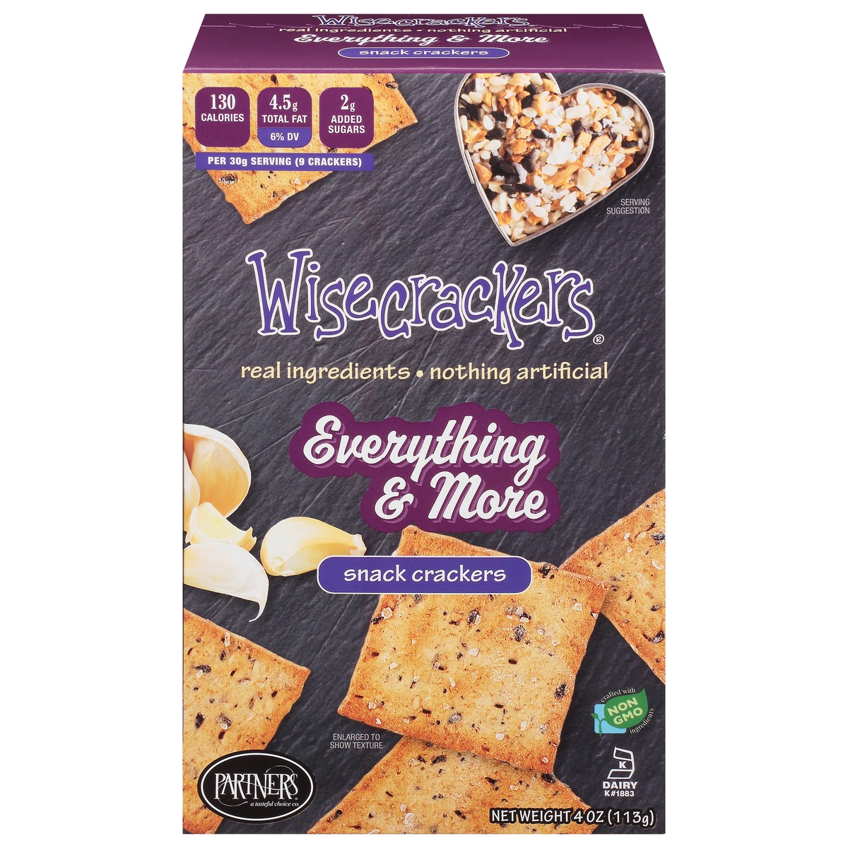 slide 1 of 9, Wisecrackers Everything & More Snack Crackers 4 oz, 4 oz