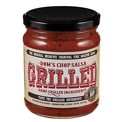 slide 1 of 1, Dom's Chop Salsa Grilled Hot, 16 oz