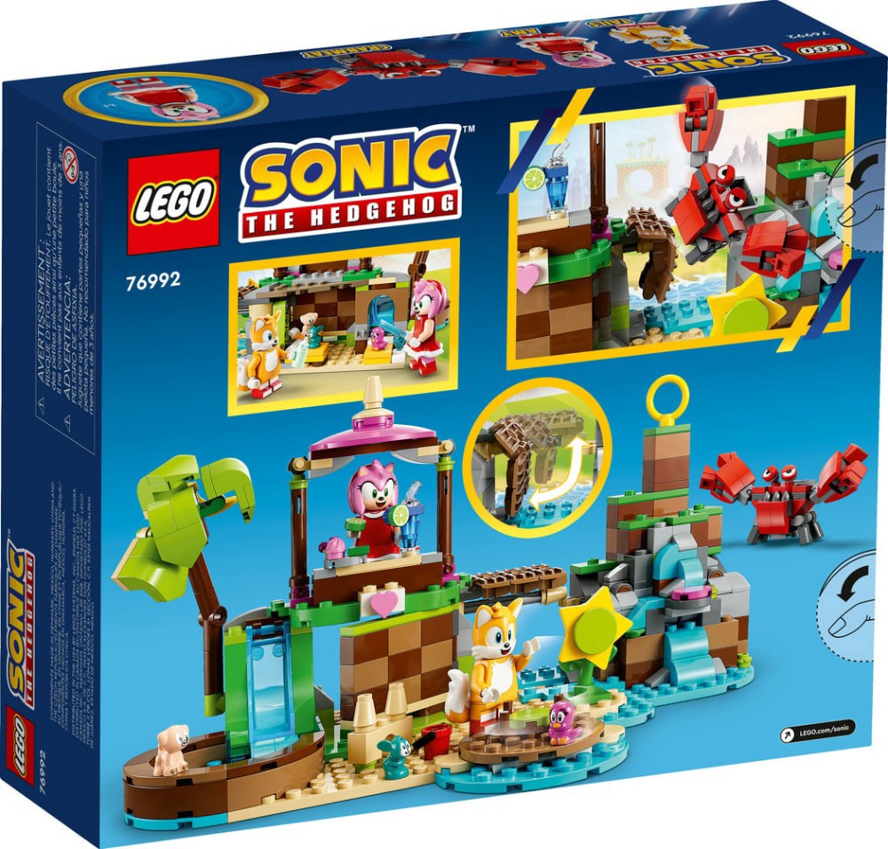 slide 2 of 6, LEGO Sonic the Hedgehog Amy's Animal Rescue Island Playset 76992, 388 ct