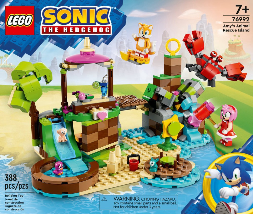 slide 6 of 6, LEGO Sonic the Hedgehog Amy's Animal Rescue Island Playset 76992, 388 ct