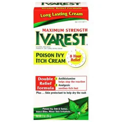 Ivarest Double Relief Formula Maximum Strength Poison Ivy Itch Cream 2 oz