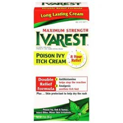 Ivarest Double Relief Formula Maximum Strength Poison Ivy Itch Cream 2 oz