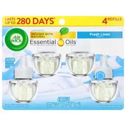 Air Wick Fresh Linen Scented Oil Refills 4 Each