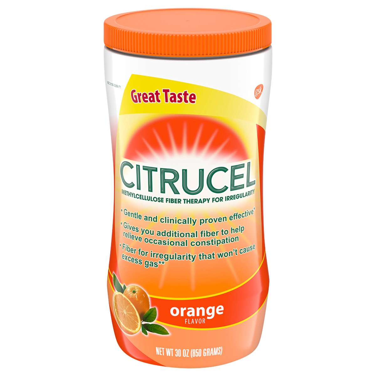 slide 9 of 11, Citrucel Orange Flavor Fiber Therapy 30 oz, 30 oz