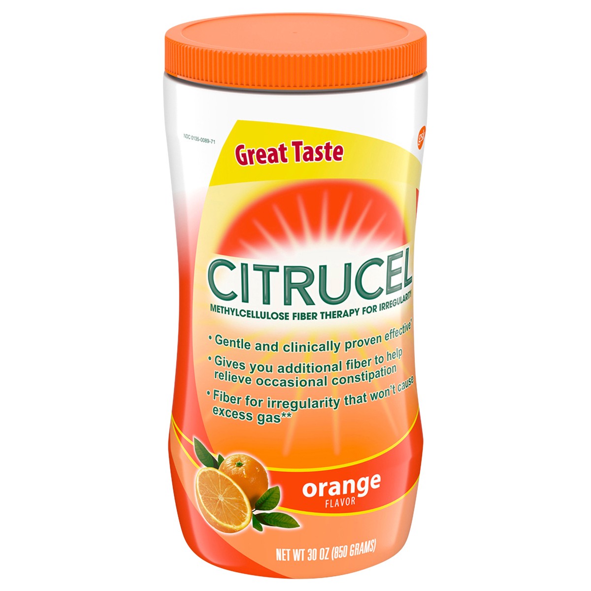 slide 5 of 11, Citrucel Orange Flavor Fiber Therapy 30 oz, 30 oz