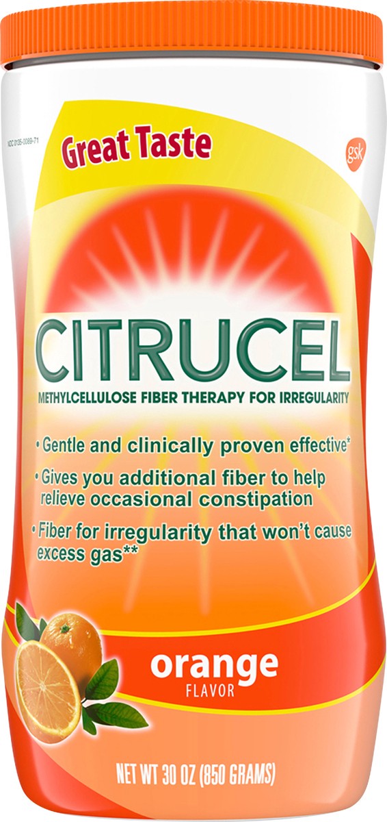 slide 1 of 11, Citrucel Orange Flavor Fiber Therapy 30 oz, 30 oz