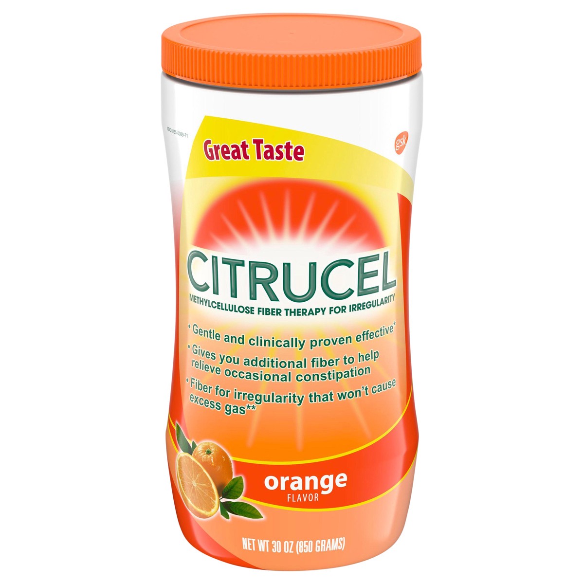 slide 1 of 11, Citrucel Fiber Powder for Occasional Constipation Relief, Orange Flavor - 30 oz, 30 oz