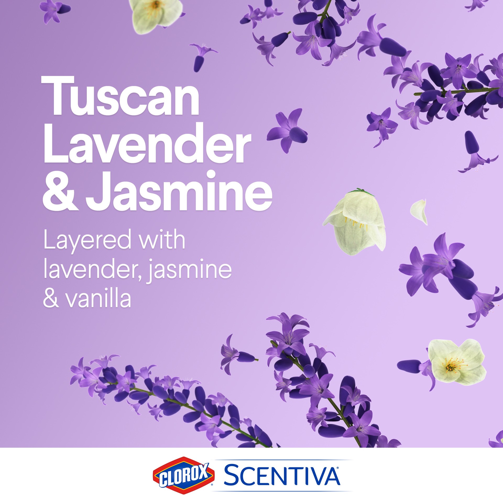 slide 3 of 5, Scentiva Disinfecting Foamer Spray Bottle, Bleach Free, Tuscan Lavender & Jasmine, 30 Ounces, 30 fl oz