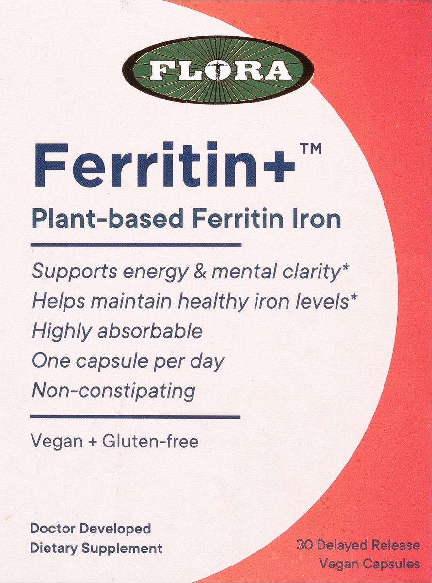 slide 8 of 9, Flora Ferritin Plus, 30 ct