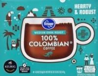 slide 1 of 1, Kroger Medium Dark Roast Colombian Coffee K-Cup Pods, 48 ct