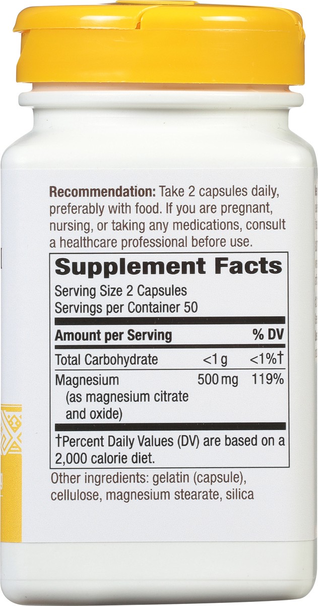 slide 5 of 9, Nature's Way Capsules 500 mg Magnesium Complex 100 Capsules, 100 ct