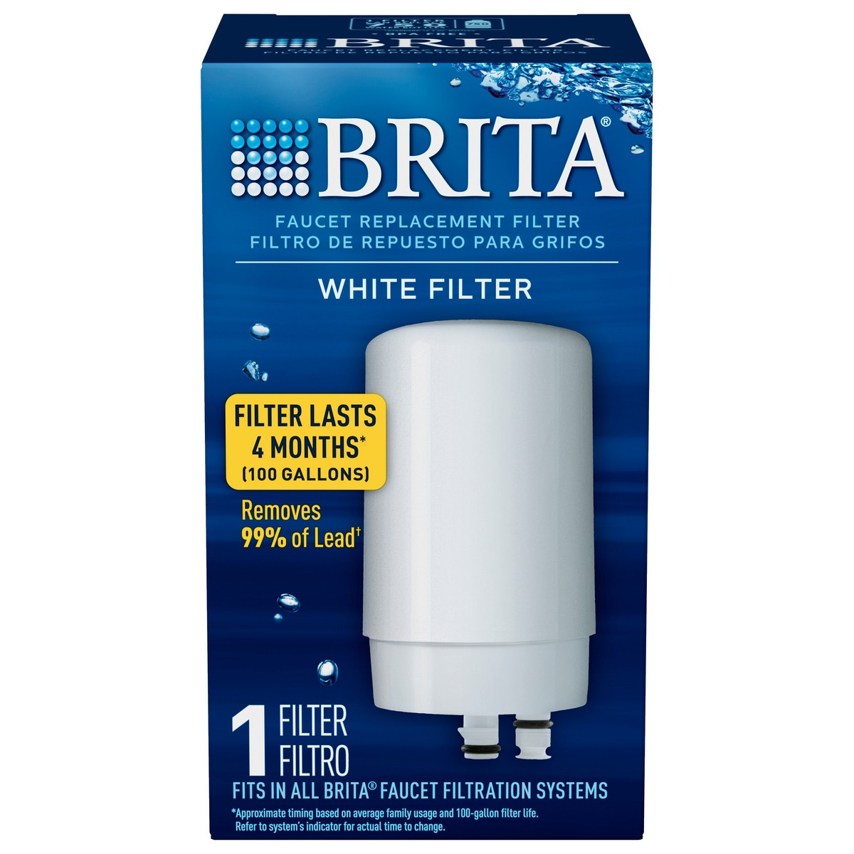 slide 1 of 5, Brita Faucet White Replacement Filter, 1 ct