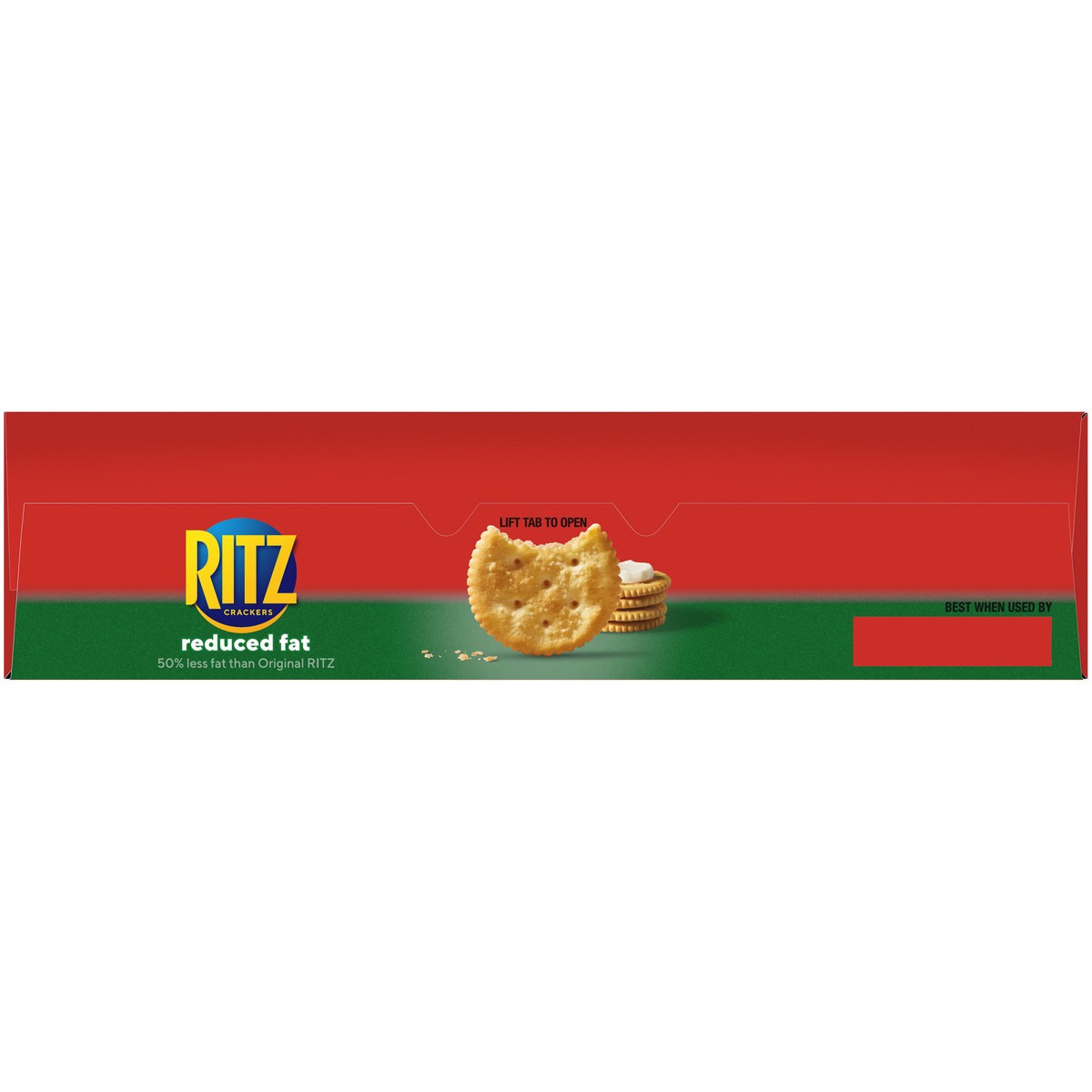 slide 9 of 9, RITZ Reduced Fat Original Crackers, 12.5 oz, 0.78 lb