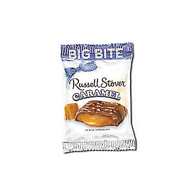 slide 1 of 1, Russell Stover Caramel, In Milk Chocolate, Big Bite, 2 oz